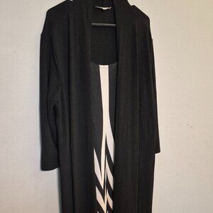 Haani Women's Dress with Black Jacket attached